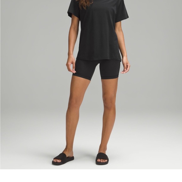 lulu lemon athletica All Yours Cotton T-Shirt in Bright Pink - Picture 6 of 7